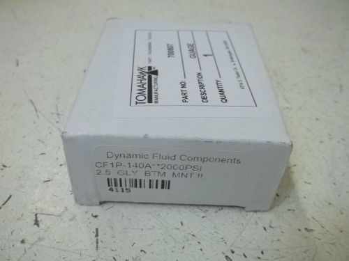 DYNAMIC CF1P-140A*200PSI GAUGE *NEW IN A BOX*