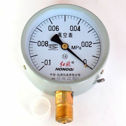 1 x Vacuum Gauge Air Pressure Gauge Universal M20*1.5 100mm Dia -0.1-0Mpa