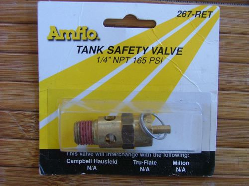 Amflo Tank Safety Valve 267-RET  1/4&#034; NPT  165PSI
