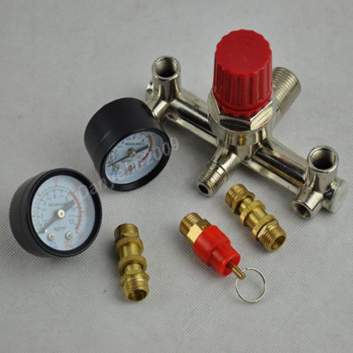 Hot single phase air compressor pressure switch with regulator &amp; value &amp; gauge for sale