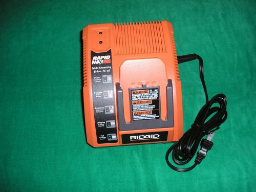 New 18V Ridgid Multi Chemistry Rapid Max Lithion &amp; NiCd Battery Charger R84091