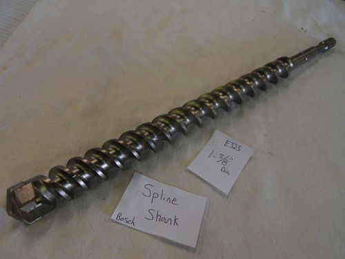New 1-3/8&#034; diameter bosch spline sh carbide tip hammer drill bit 23&#034; german e325 for sale