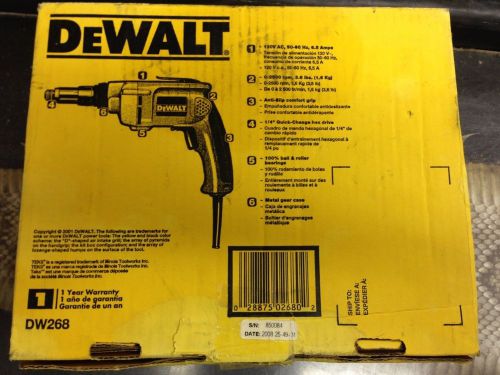 Dewalt dw268 drill teks screwdriver versa clutch heavy duty adjustable torque for sale