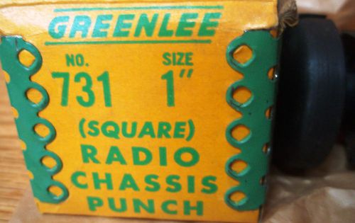 Greenlee Heavy Duty Radio Chassis Punch Square 1&#034;
