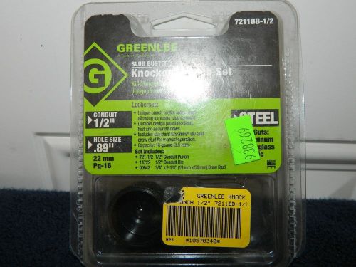 Greenlee 7211BB-1/2 Slug Buster KO Punch Unit,1/2&#034; conduit NEW