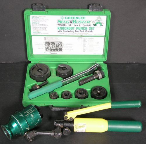 L H Dottie 12-Ton Hydraulic Punch Kit With Greenlee 7238SB Knockout Set