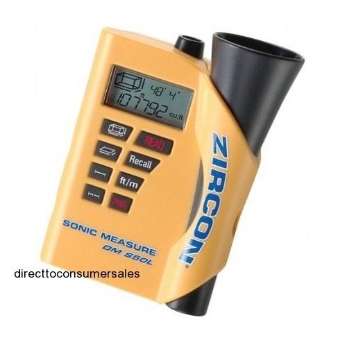 Ultrasonic Measure Zircon DM W/ Laser Targeting Tape Distance Volume Sonic Tool