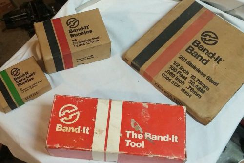 VINTAGE BAND-IT STRAPPING TOOL SET