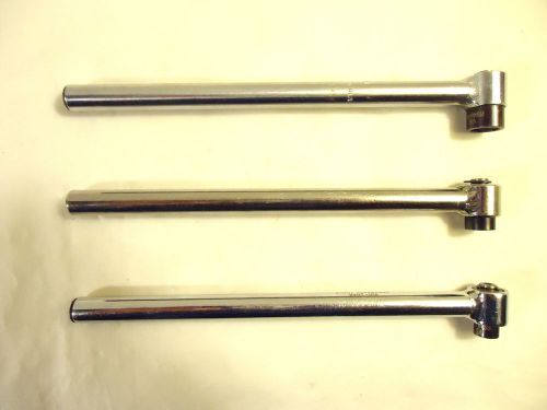 HI-LOK ROLLER RATCHETS, Aero Space Tools 7/32”, 1/4&#034; and 11/32” Hex, Used.
