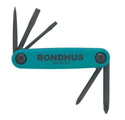 Bondhus GorillaGrip Fold-up Utility Set, Phillips, Slotted, Awl/12545
