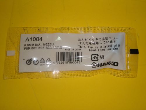 New hakko a1004 original desoldering nozzle 802 808 809 807 817 nib 0.8 dia. for sale