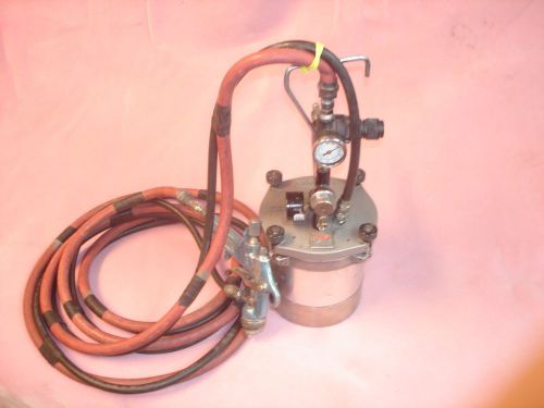 Binks 80-350 sg-2 steadi grip spray paint pot &amp; mach 1 hvlp bbr gun for sale