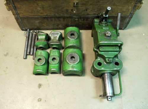 Greenlee hydaulic pipe tubing bender no 770 w/ shoe set 1-1/4&#034; - 3&#034; for sale