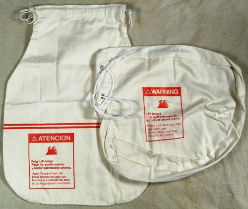 Two dust bags for floor sanders and edgers, old drawstring style 50952a 53728a for sale