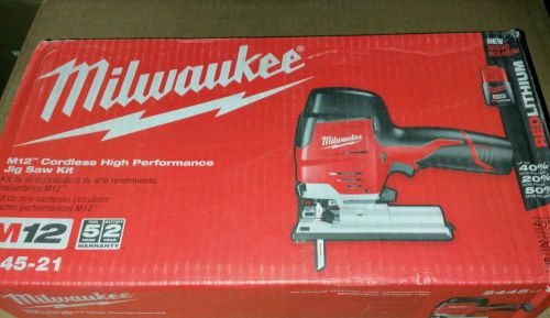 Milwaukee m12  2445-21 cordless high performance jig saw kit for sale