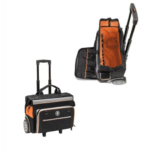 Klein tools 55452rtb 24 pocket tradesman pro organizer rolling tool bag for sale