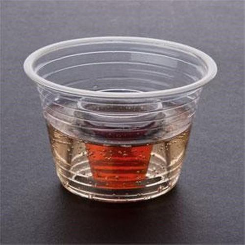 100 - Disposable jager bomb shotz shooter cups glass - 2 part shot cup