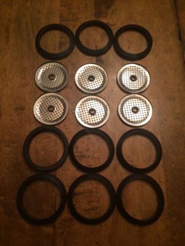 Nuova Simonelli Aurelia or Appia dispersion screens and gaskets (Set of 6!!) NEW