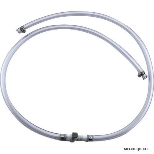 Air Line Jumper w/ Screw Clamps &amp; Quick Disconnects - Draft Beer Kegerator Hoses