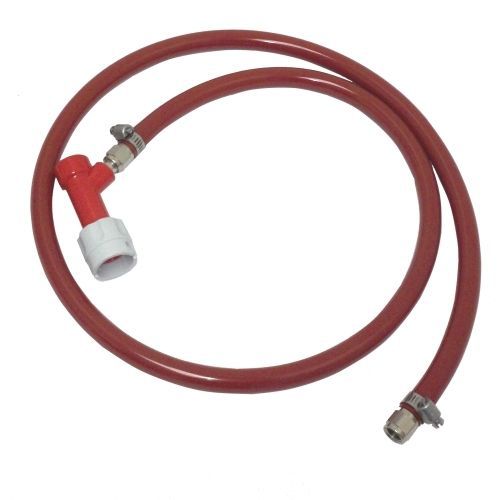 Pin lock gas line pigtail assembly disconnect, clamps, hose, barb swivel for sale