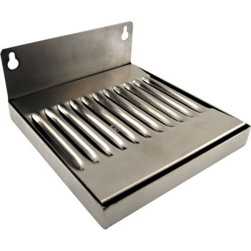 Wall mount draft beer drip tray 6&#034;x6&#034; stainless steel- no drain - bar draft beer for sale