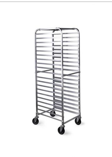 20 Tier Bun Pan Rack Sheet Pan Rolling Rack with 2 Brake Wheels / Casters - NSF