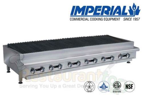 IMPERIAL COMMERCIAL RADIANT CHAR-BROILER 72&#034; WIDE NATURAL GAS MODEL IRB-72