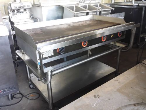 Star Max Electric Griddle 548TGA 208/240 3 Phase Great Shape with cart