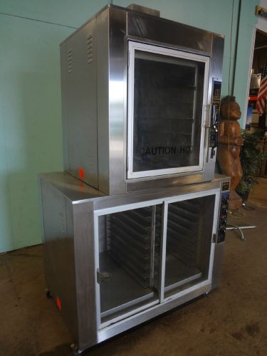 Hd commercial &#034;nu vu&#034; electric bakery oven with double proofer  2 in 1 on caster for sale