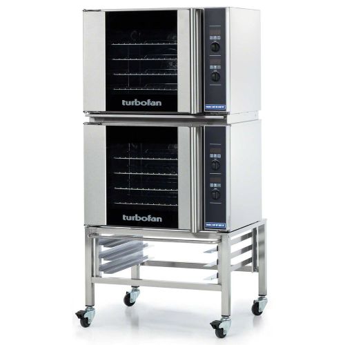 Moffat turbofan 8 tray double deck half size digital electric convection oven for sale