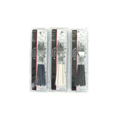 Dinner Forks With Plastic Handles Pack Of 3 Handy Helpers