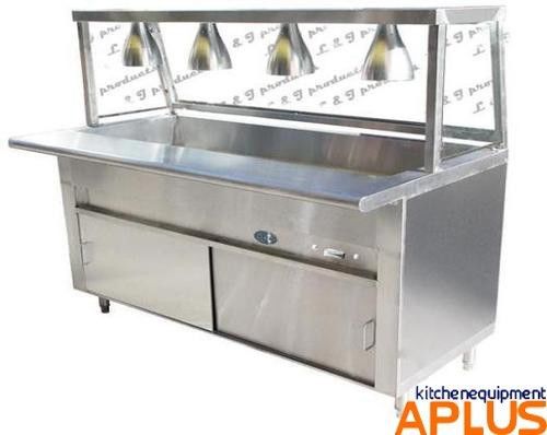 L&amp;J 60&#034; Gas Cafeteria Table 4 Pans 1 Burner 20,000 BTU Stainless Model GCTL-60