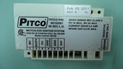 Pitco : Ignition Control Module : 60152001 90 Sec. L.O. 870A0047D