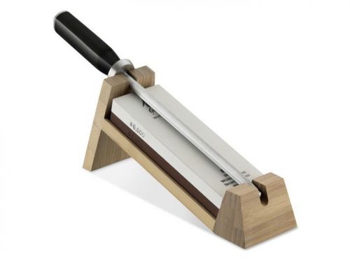 Shun 2-in-1 honing steel and whetstone with stand knive dm0610 for sale