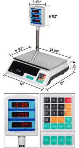 Digital electronic scale kitchen postal weight 60 lbs for sale
