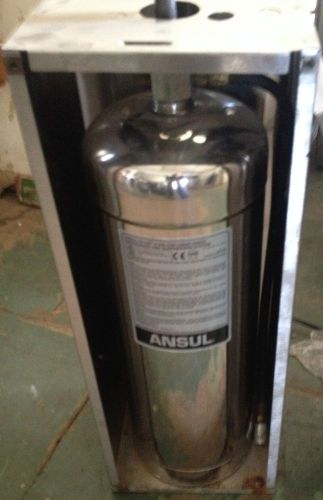 Ansul R 102 Fire System Parts Stainless Steel Tank Enclosure &amp; 3 Gallon tank