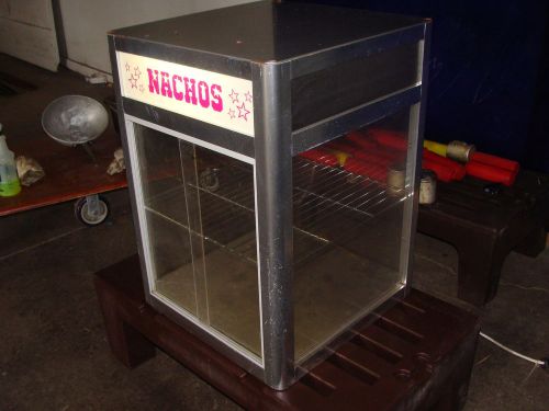 &#034; nemco &#034; heated lighted pizza / pretzel / nacho warming display cabinet case for sale