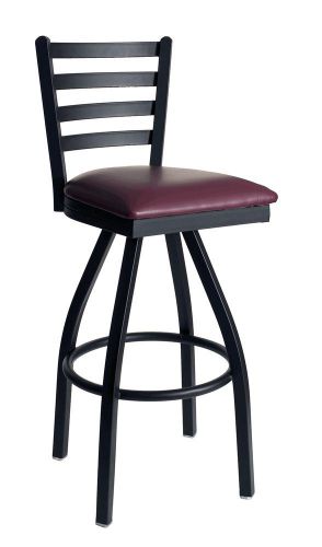 New lima commercial ladder back metal swivel restaurant bar stool for sale