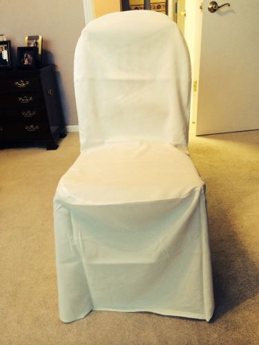 CREAM COLOR CHAIR COVERS FOR SPECIAL EVENTS, WEDDINGS ETC.-NEW LOT OF 200