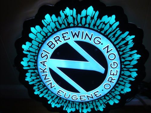 Ninkasi beer brewing company double-side LED light sign for Pub Bar, man cave