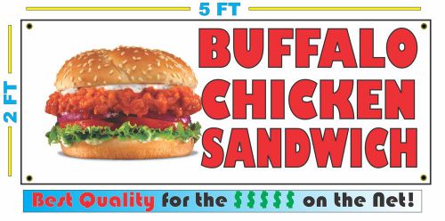 Full Color BUFFALO CHICKEN SANDWICH BANNER Sign Larger Size Restaurant