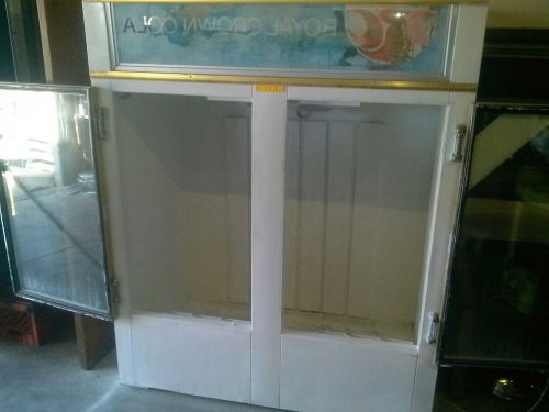 Leer 40 cu ft one door indoor bagged frozen ice merchandise display freezer for sale