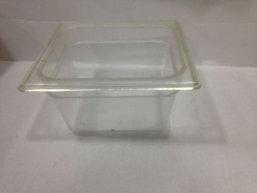 Cambro   Polycarbonate Food Pan Size 1/6 Clear  4 inch deep  QTT:  Lot of 18