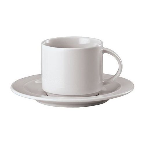 Authur Krupp(r) Porcelain Coffee- Tea cup set of 6 lge 7 1/8&#034; Saucer German made