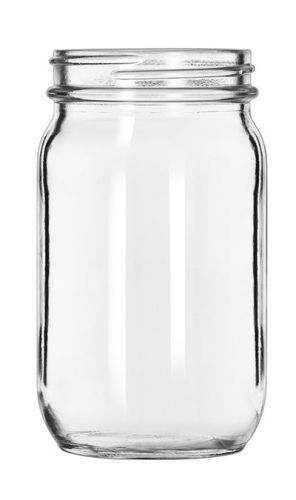 Set of 6 Drinking / Mason Jar 8 oz Libbey Glass 92104
