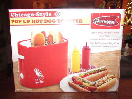 Chicago - Style Pop Up Hot Dog Toaster Americana Collection Model ECT - 304