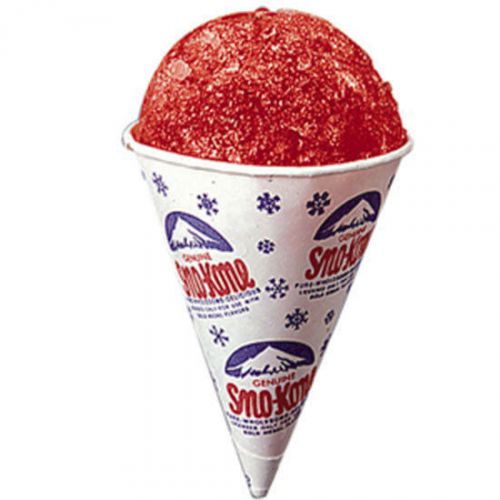 Snow cone cups 6 oz sno kone #1060m gold medal one case of 1000 cups for sale