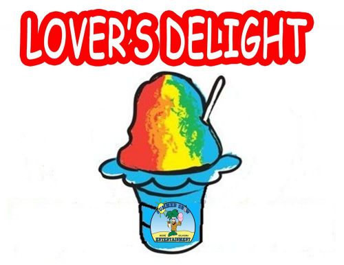 LOVERS DELIGHT SYRUP MIX Snow CONE/SHAVED ICE Flavor GALLON CONCENTRATE #1FLAVOR