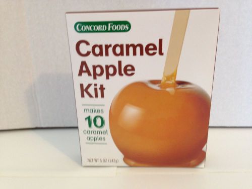 Caramel Apple Kit By Concord Foods 5oz Makes 10 Apples NEW In Box w/ Sticks
