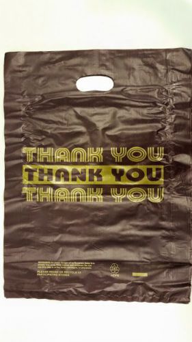 25pc 17x4x24 inch Burgundy Color Die-Cut BIG Plastic Bag